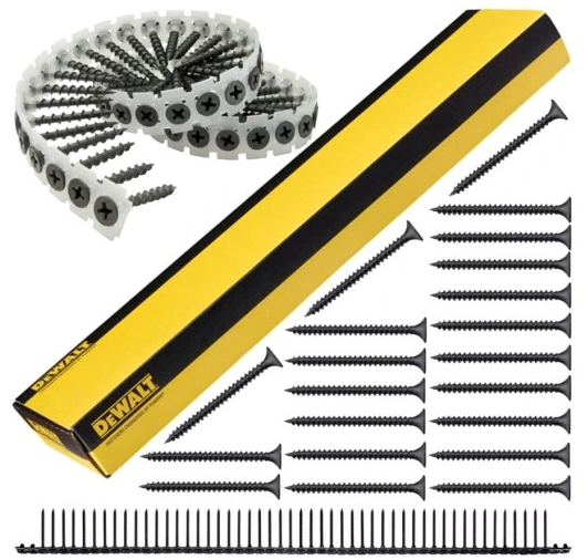 DEWALT DWF4000250 Collated Drywall Screws for Metal 3.5mm x 25mm (1000pcs)