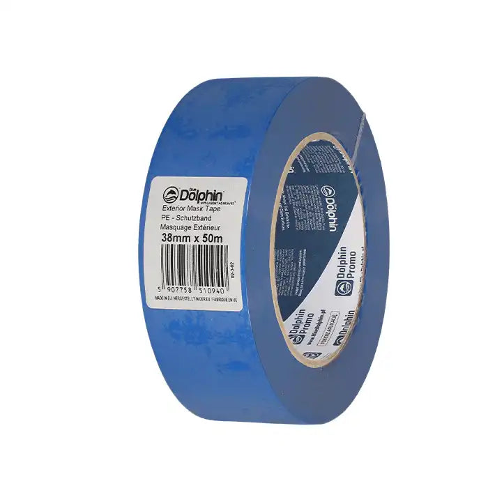 Blue Dolphin Tarp & Stucco – Exterior Masking Tape – MT-PE(BL) – 48 mm x 25 m