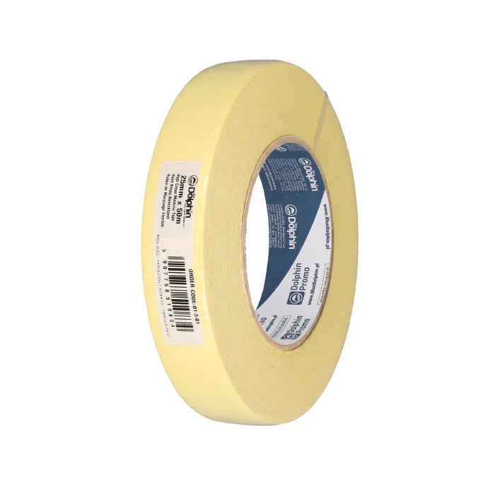 Blue Dolphin High Crepe Decorating Tape – Yellow – 25 mm x 50 m