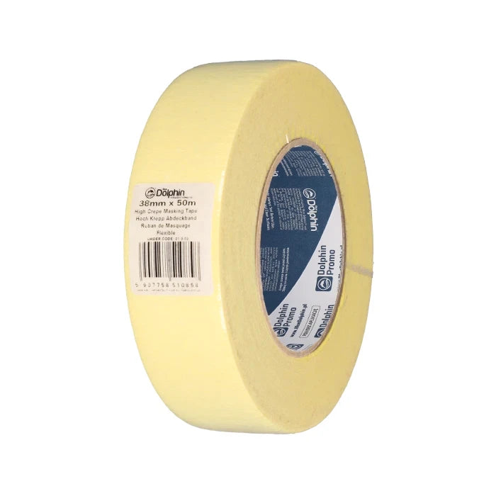 Blue Dolphin High Crepe Decorating Tape – Yellow – 25 mm x 50 m