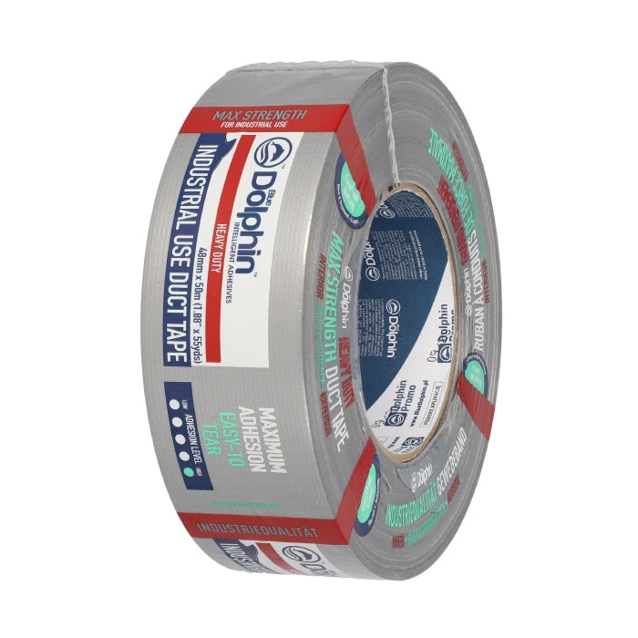 Blue Dolphin Heavy Duty Cloth Tape – Industrial Grade – FM-250 – 48 mm x 50 m – Black