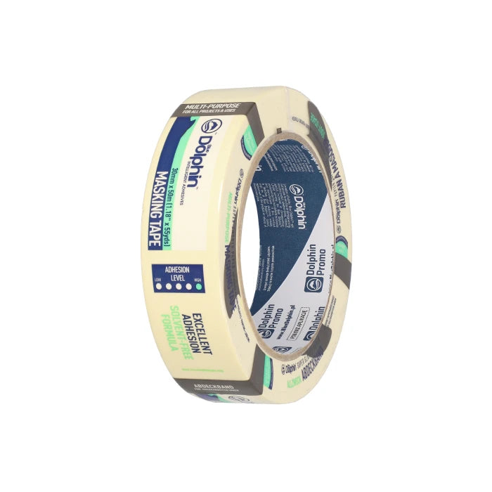 Blue Dolphin High Performance Masking Tape – White / Yellow – MT-627 – 19 mm x 50 m