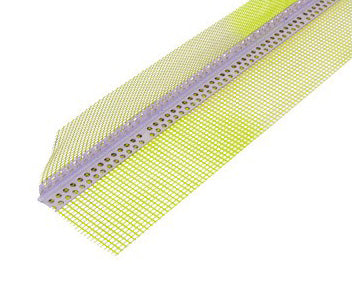 PVC corner bead with mesh 25cm 150g/m2 l:2500