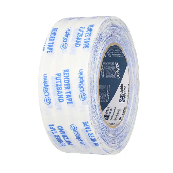 Blue Dolphin Render Tape – White Printed – 30 Days – 30 mm x 33 m