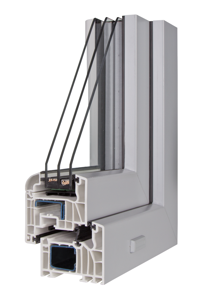 Schüco SI82 Single-Sash Window 760 x 600 mm